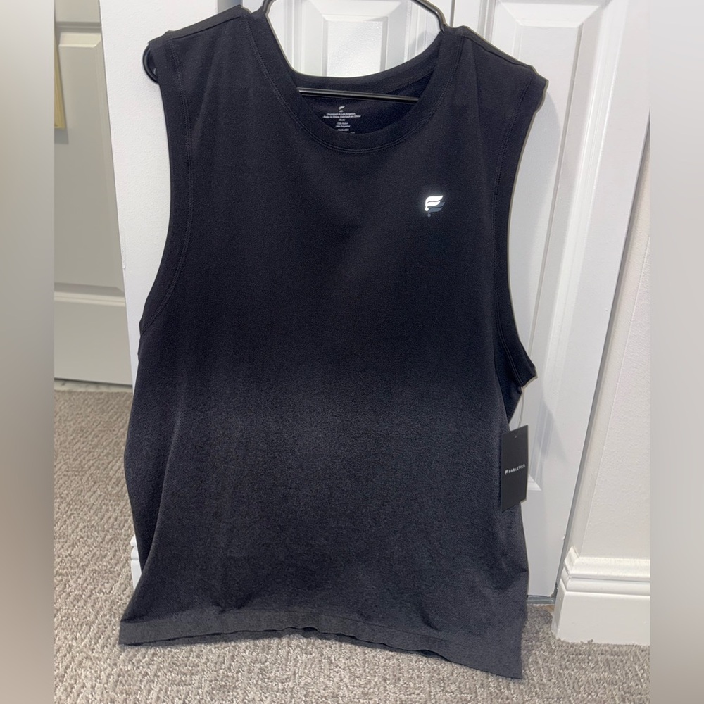Fabletics Men’s Black Sleeveless Athletic Top